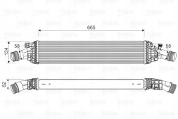Valeo 818601 Інтеркулер valeo vw 2.0tdi