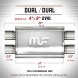 Magnaflow Глушник MagnaFlow 4х9 dual 2.5" 11386 x-pipe