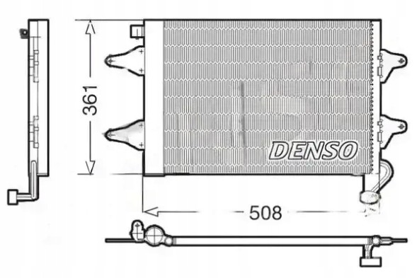 Denso DCN27004 Осушувач кондиціонера радіатора охолоджувача