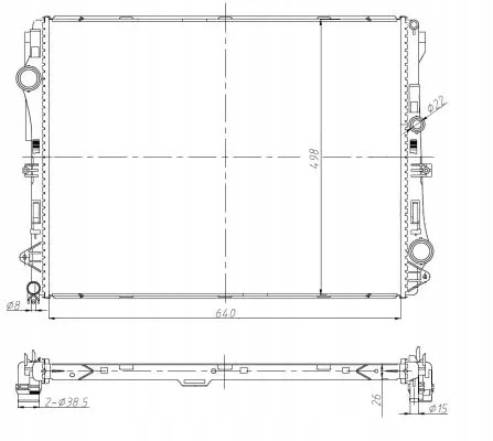 NRF 50041 Охолоджувач води 50041 nrf mercedes клас е (w213)