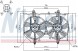 Walker 85279 NISSENS ВЕНТИЛЯТОР РАДІАТОРА NISSAN X-TRAIL T30 2,