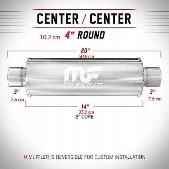 Magnaflow Глушник MagnaFlow 4" 3"/3" 76мм / 76мм 14419