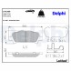 LP1509 DELPHI Комплект гальмівних колодок дискові