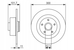 Bosch 0 986 479 573 Bosch задні гальмівні диски 0 986 479 573