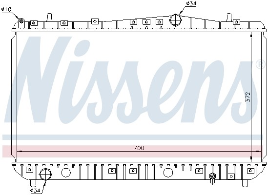 61633 NISSENS Радіатор системи охолодження