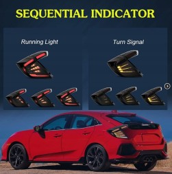 VLAND LDHO12 mhm Світильники тиль ne kpl Vland Led Neon Діоди Тюнінг Black Honda Civic X 10 16- НВ