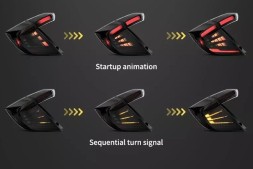 VLAND LDHO12 mhm Світильники тиль ne kpl Vland Led Neon Діоди Тюнінг Black Honda Civic X 10 16- НВ