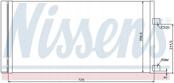 Nissens 940034 Осушувач кондиціонера радіатора охолоджувача