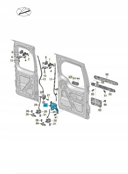 Volkswagen OE 2K7827469 Деталь для розблокування ASO VW