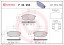 P30055 BREMBO Комплект гальмівних колодок з 4 шт дисків