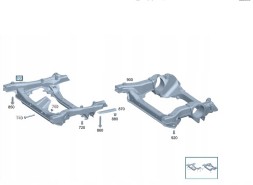 Китай A2236205100 2236205100 206620510025165318315861 Візок підвіски двигуна Mercedes Benz C Klasa W206 2236205100