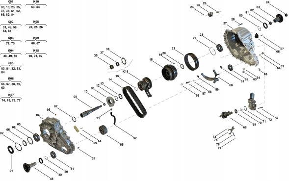 Китай MG51361 Ланцюг редуктора Mercedes ML 164 Offroad