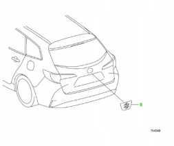 Suzuki OE T6793-00207-0A0 SUZUKI SUZUKI SWACE 2020 - РУЧКА КРИШКИ БАГАЖНИКА