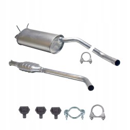 CHINA ZEST.12.116+12.022 Глушник центральний + кінцевий renault megane i 1999-