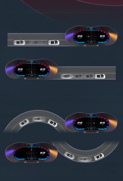 0AMS HUD Digital GPS Display Car Автомобільний hud дисплей p5 obd+gps смарт метр, підходить для більшості автомобілів