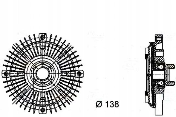 Behr Hella Service 8MV 376 732-111 Behr hella service 8мв 376 732-111 муфта вентилятора