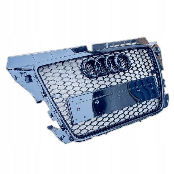 Китай Grill Plaster Miodu Audi A3 8P LCI 2008+ Решітка радіатора Audi A3 8P рестайлінг 2008+ стільники чорний глянець накладка бампера
