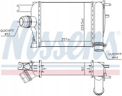 Nissens 96529 Інтеркулер nissens 96529