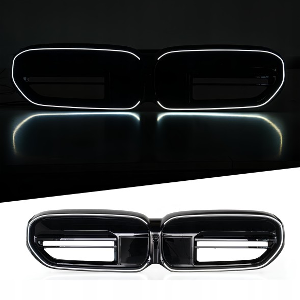 Китай GWL302003 Муляж решітки радіатора BMW 5 Серії G30 / G31 LCI (2020–2023) M-LOOK LED Чорний глянц