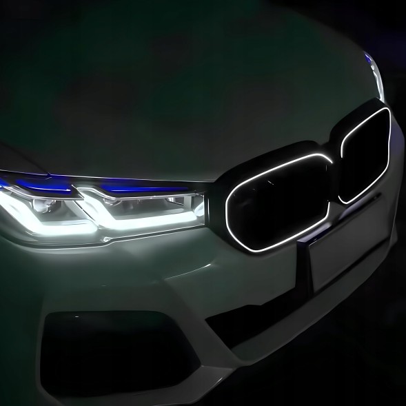 Китай GWL302003 Муляж решітки радіатора BMW 5 Серії G30 / G31 LCI (2020–2023) M-LOOK LED Чорний глянц