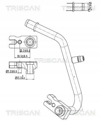 Triscan 9010 15001 Triscan 9010 15001 шнур кондиціонування повітря fiat doblo 1.6 d 10-23