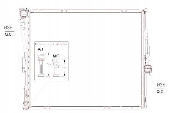 NRF NRF53956/RS5 Nrf охолоджувач bmw e83 x3 01-