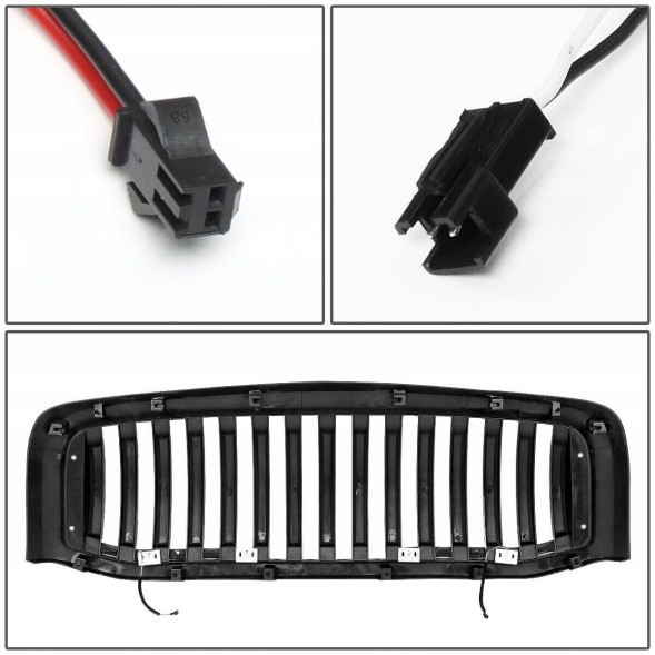 USA USA-SDDGRFLB007BK2 LED ПЕРЕДНЯ РЕШІТА DODGE RAM 1500 06-08 RAM 2500