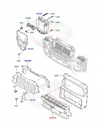 Land Rover OE Дефлектор повітря Дефлектор Land Rover Range Rover Sport L494 LR062334
