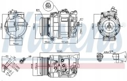 Nissens 89412 Компресор компресора кондиціонера 89412 nissens