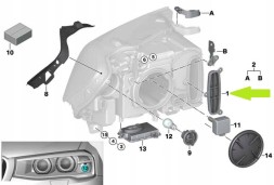 Китай BMV63117421578 МОДУЛЬ КОНТРОЛЕР КСЕНОНОВИХ ВОГНІВ КАРТРИДЖ BMW X3 F25 X4 F26 63117421578