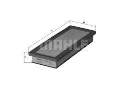 LX2637 MAHLE ORIGINAL Фільтр повітря