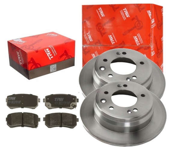 TRW GDB1732 + DF4766 Комплект диски + колодки trw задня частина ford galaxy ii