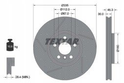 Textar 92317105 Гальмівний диск textar 92317105