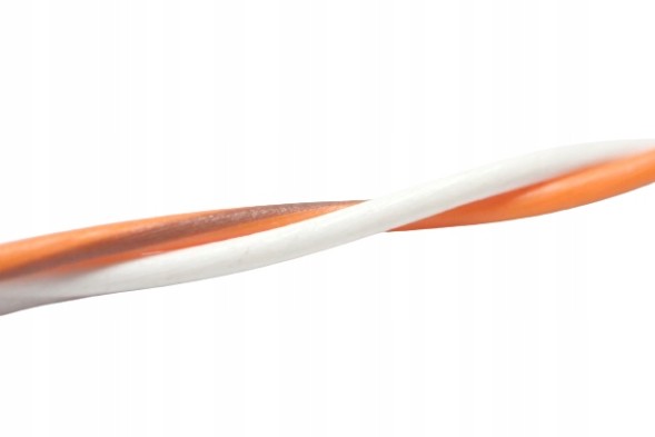 Китай FLRY-B 0,35 POMARANCZOWO - BIAŁY 100M КАБЕЛЬ FLRY-B 0,35мм2 CAN ORANGE WHITE 100м
