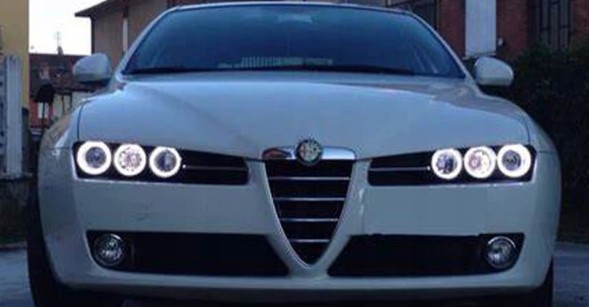 Китай cottonalfa LED кільця Cotton білі Angel Eyes Alfa Romeo 159 2x85 мм 2x90 мм 2x95 мм