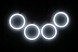 Китай cottonalfa LED кільця Cotton білі Angel Eyes Alfa Romeo 159 2x85 мм 2x90 мм 2x95 мм