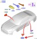 Ford OE БАРАБАН ДВЕРНОГО ЗАМКА ЛІВИЙ FORD MUSTANG 2015- OE 1945835 _ DS7A-F21991-CB