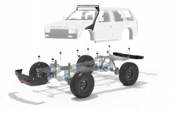 Китай 590/BL1 Nissan Terrano 5D 87–93 Body Lift +25мм