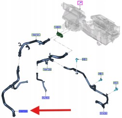 Ford OE JB3G-18C266-DF, JB3Z18472E Шнур обігрівача 2.0 ecoblue ranger 2019- oem 2356043 _ jb3g-18c266-df