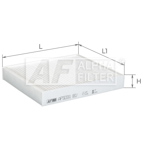 AF5031 ALPHA FILTER Фільтр салону
