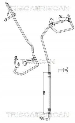 Triscan 9010 15002 Шнур кондиціонування повітря 9010 15002 triscan fiat 500