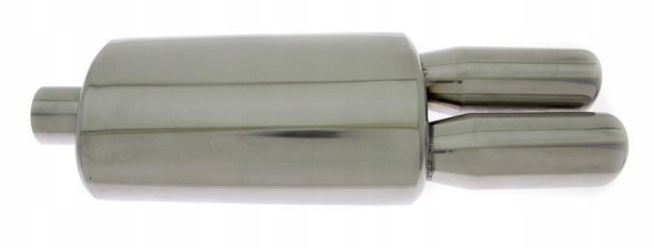 Turboworks TW-TL-018 Глушник спортивний кінцевий 2х77мм монтаж 2,5' 63мм turboworks нержавіюча сталь