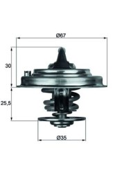TX 30 92D MAHLE ORIGINAL Термостат