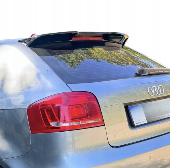Китай TYLNA LOTKA AUDI A3 8P SPOJLER TYLNA KLAPA 3 DRZWI CZARNY POŁYSK Задній спойлер чорний глянець Audi A3 8P 3 двері замінник