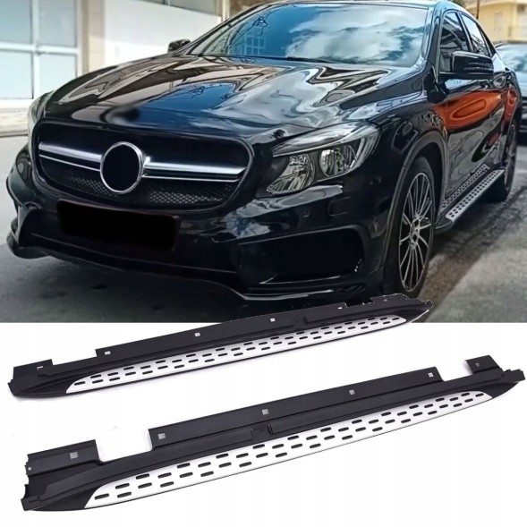Proteile A156100 ПОРОГИ БОКОВІ СТУПІНЧАСТІ ХРОМ MERCEDES GLA X156 2013-2020 КОМПЛЕКТ