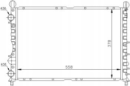 Nissens NIS60035(iMOTO) Охолоджувач двигуна alfa romeo 145 146 155 1.4-2.0 + набір водія #37