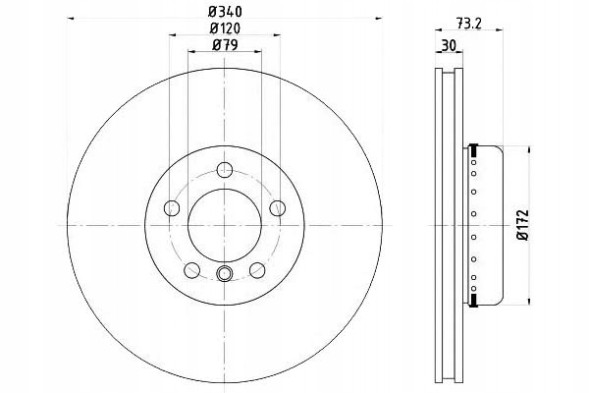 Textar 92264925 Textar 92264925 диск хам. Bmw р. 1/2/3/4 10-