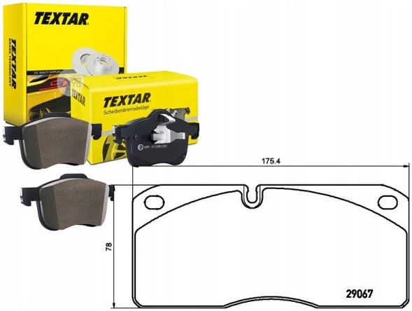 Textar 2906705 Гальмівні колодки передні textar 2906705