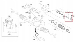 Mercedes-Benz OE A1693300503 Mercedes a-kl w169 b-kl w245 концовка рульова дранка ліва oe