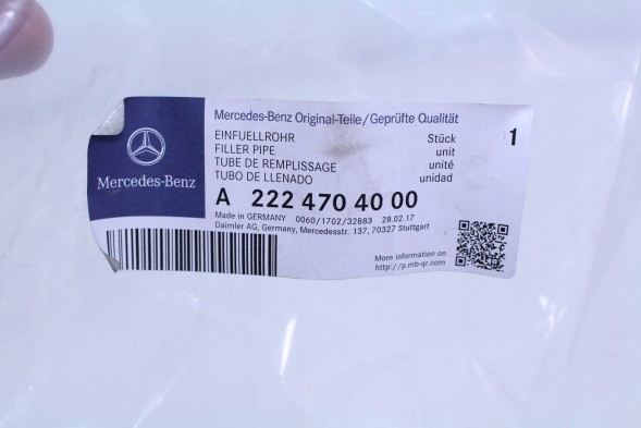 Mercedes-Benz OE A2224704000 WLEW ГОРЛОВИНА ЗАЛИВНА ADBLUE MERCEDES W222 A2224704000